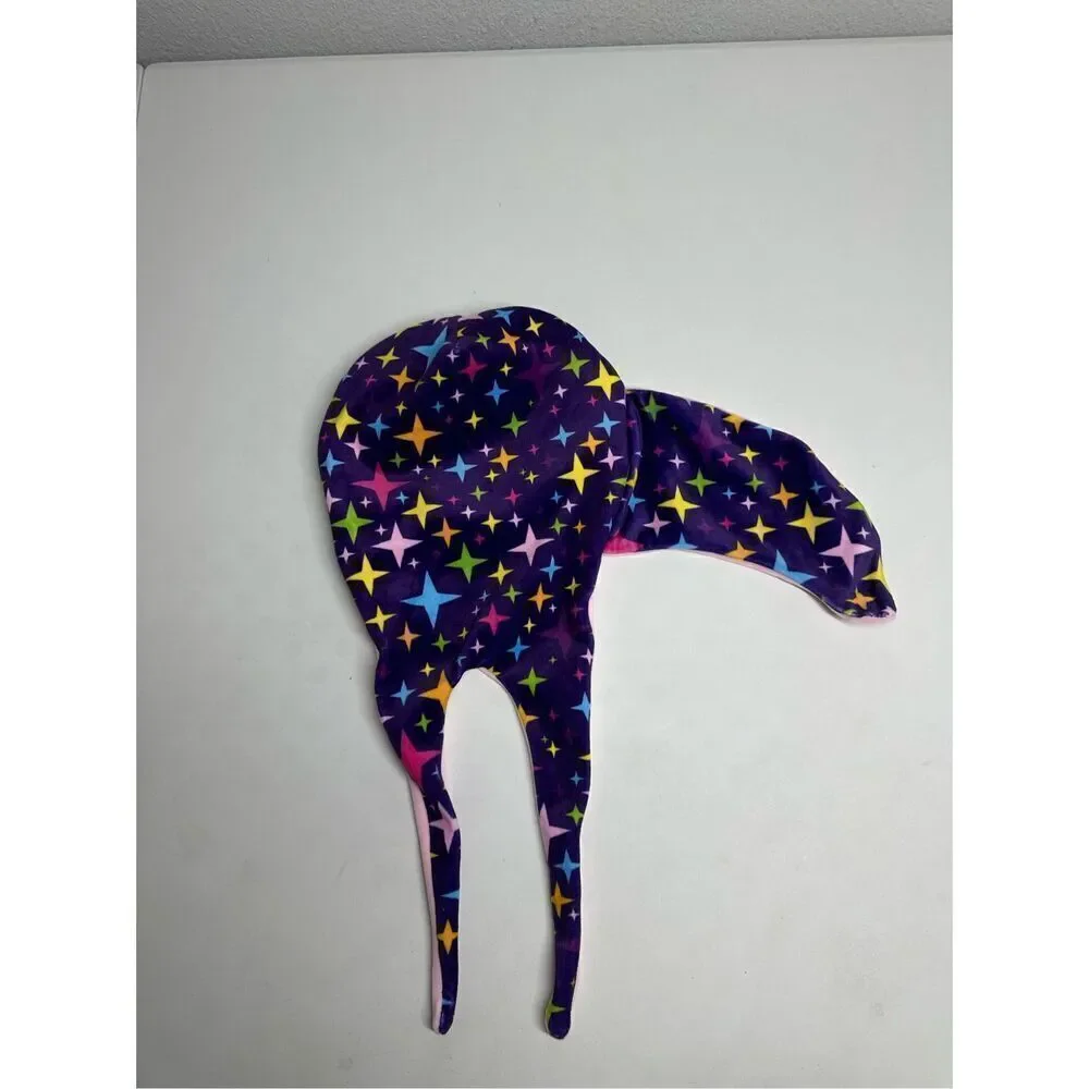 Fleece Baby Hat Stars Pattern OS